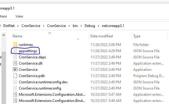 Directory structure of scheduler